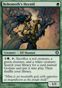 Behemoth's Herald (Shards of Alara) Near Mint Foil Japanese