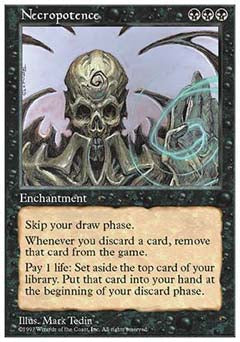 Necropotence (5th Edition) Light Play