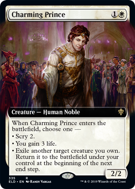 Charming Prince (Extended Art) (Throne of Eldraine) Near Mint Foil