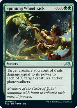 Spinning Wheel Kick (Kamigawa: Neon Dynasty) Near Mint