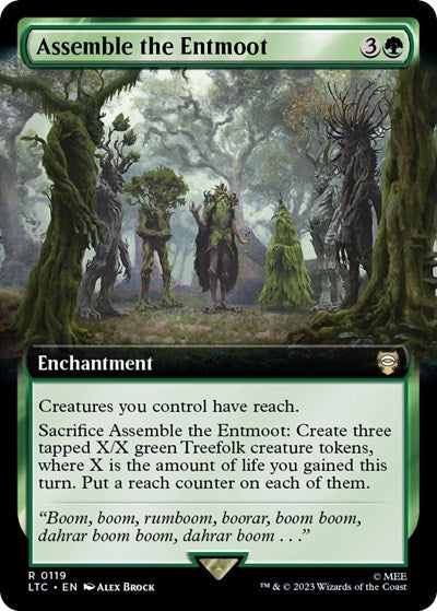Assemble the Entmoot (Extended Art) (Commander: The Lord of the Rings: Tales of Middle-earth) Near Mint