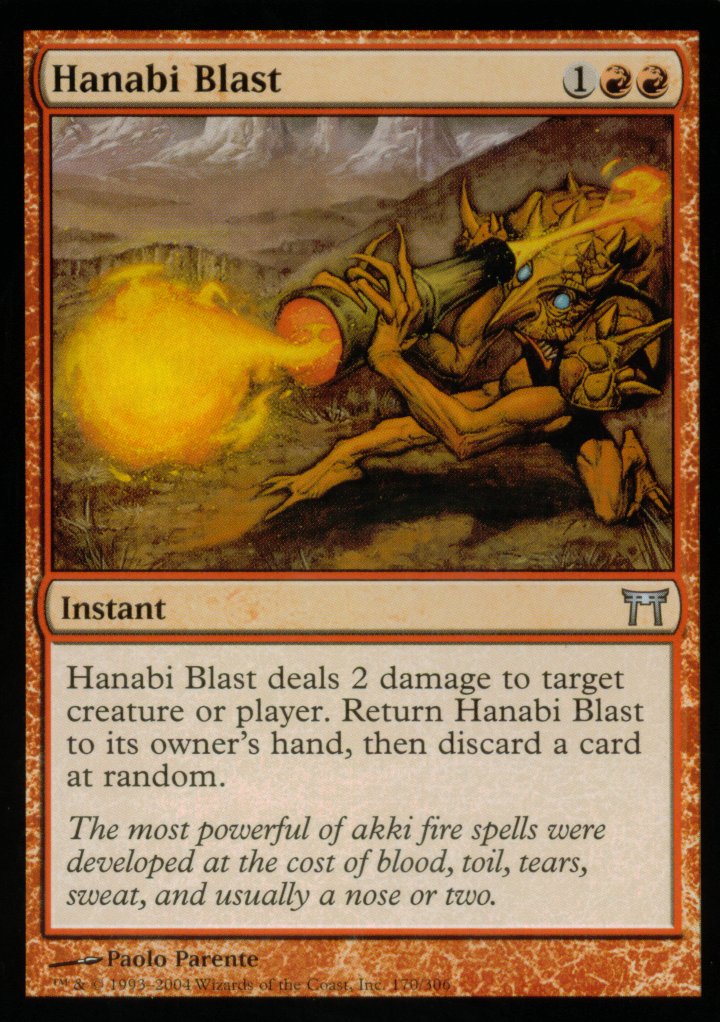 Hanabi Blast (Champions of Kamigawa) Light Play Foil