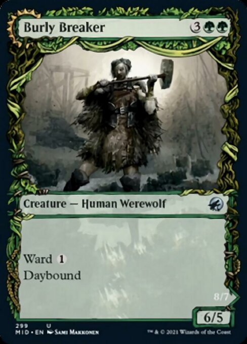 Burly Breaker / Dire-Strain Demolisher (Showcase) (Innistrad: Midnight Hunt) Near Mint