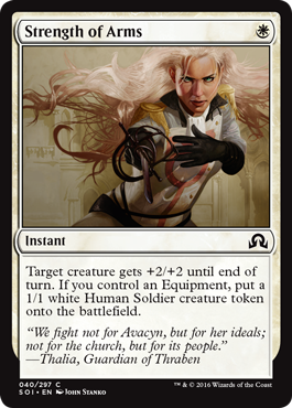 Strength of Arms (Shadows Over Innistrad) Near Mint Foil