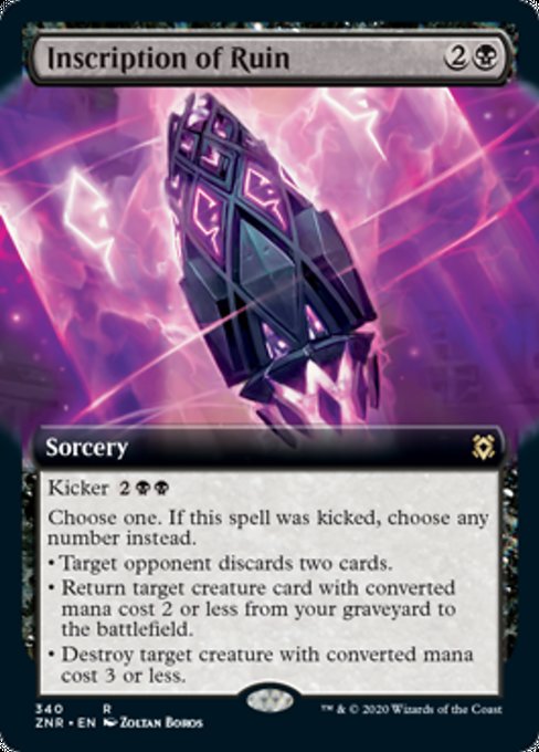 Inscription of Ruin (Extended Art) (Zendikar Rising) Near Mint