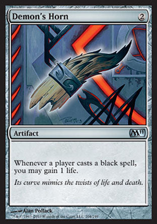Demon's Horn (Magic 2011 Core Set) Near Mint Foil