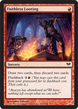 Faithless Looting (Dark Ascension) Near Mint