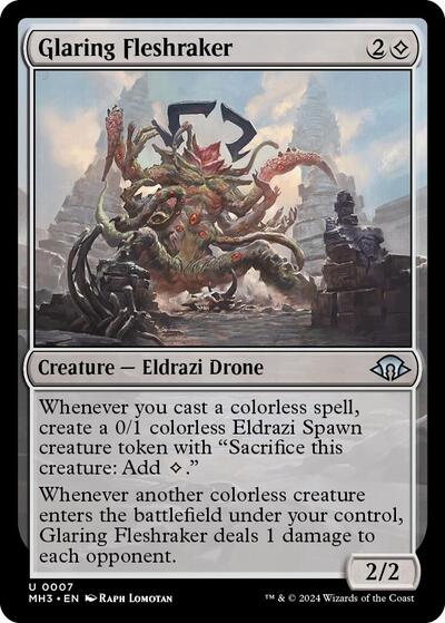 Glaring Fleshraker (Modern Horizons 3) Near Mint