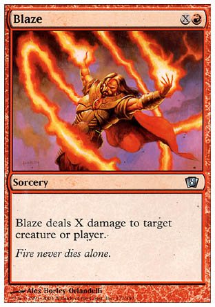Blaze (8th Edition) Near Mint Foil