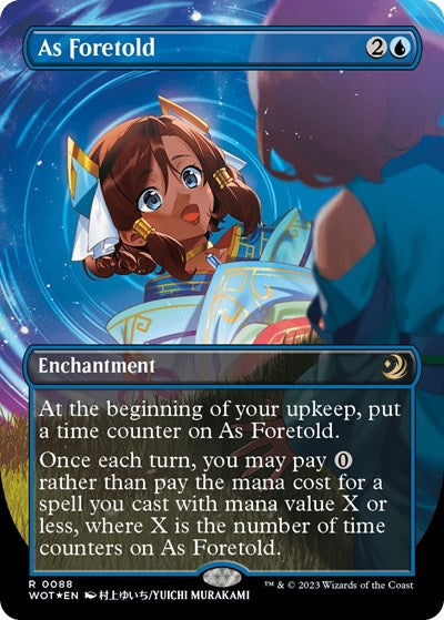As Foretold (Anime Borderless) (Confetti Foil) (Wilds of Eldraine: Enchanting Tales) Near Mint