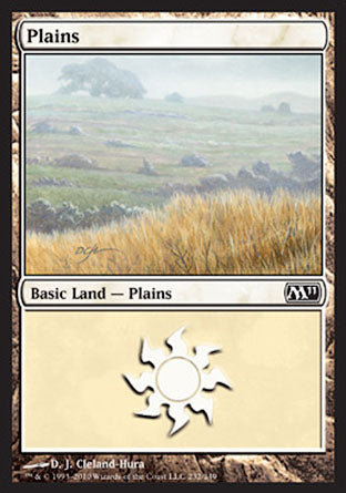 Plains (232) (Magic 2011 Core Set) Near Mint Foil
