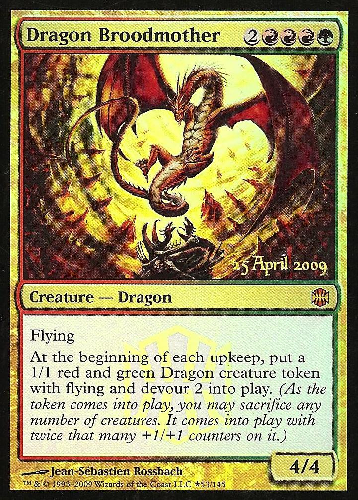 Dragon Broodmother (AR Prerelease) (Promotional Cards) Light Play Foil
