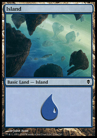 Island (254a) (Zendikar) Near Mint