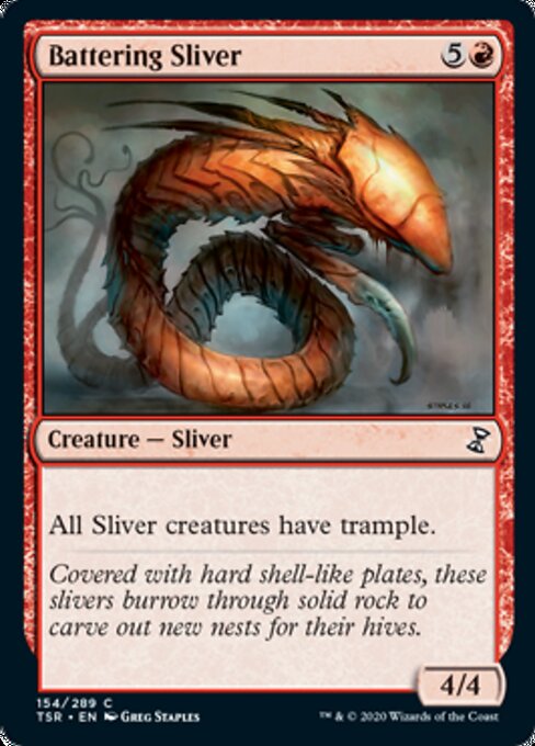 Battering Sliver (Time Spiral Remastered) Near Mint
