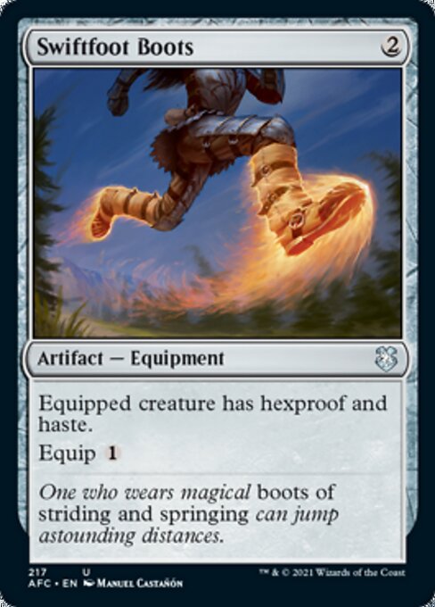 Swiftfoot Boots (Commander 2021 Forgotten Realms) Near Mint