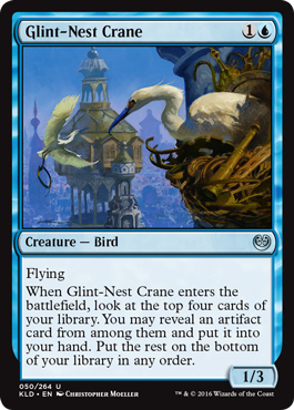 Glint-Nest Crane (Kaladesh) Near Mint Foil