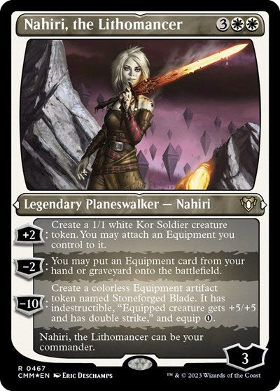 Nahiri, the Lithomancer (Foil Etched) (Commander Masters) Near Mint