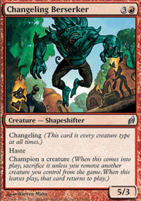 Changeling Berserker (Lorwyn) Light Play