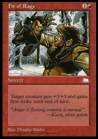 Fit of Rage (Weatherlight) Light Play