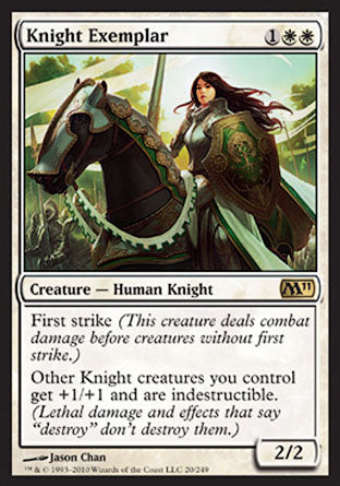 Knight Exemplar (Magic 2011 Core Set) Near Mint Foil