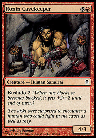 Ronin Cavekeeper (Saviors of Kamigawa) Good Foil