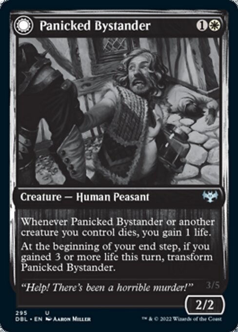 Panicked Bystander / Cackling Culprit (Innistrad: Double Feature) Near Mint