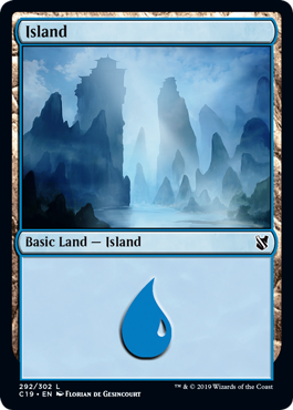 Island (292) (Commander 2019) Near Mint