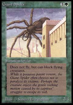 Giant Spider (Beta) Near Mint