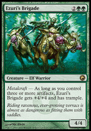 Ezuri's Brigade (Scars of Mirrodin) Light Play