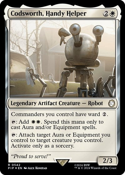 Codsworth, Handy Helper (Surge Foil) (Universes Beyond: Fallout) Near Mint