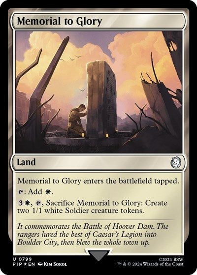 Memorial to Glory (Surge Foil) (Universes Beyond: Fallout) Near Mint