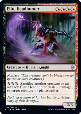 Elite Headhunter (Throne of Eldraine) Near Mint Foil