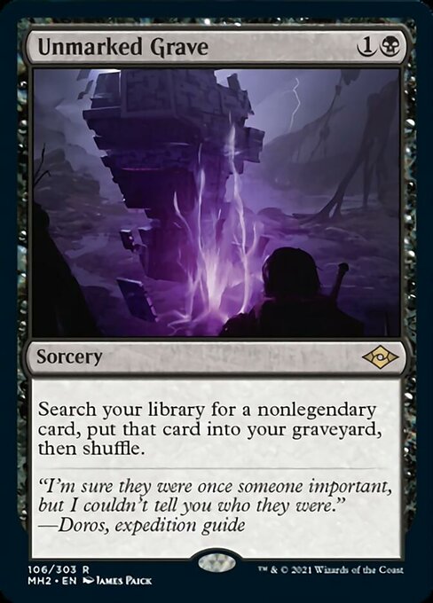 Unmarked Grave (Modern Horizons 2) Near Mint