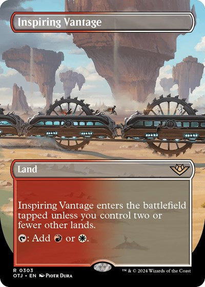 Inspiring Vantage (Borderless) (Outlaws of Thunder Junction) Near Mint