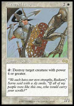 Intrepid Hero (Urza's Saga) Near Mint