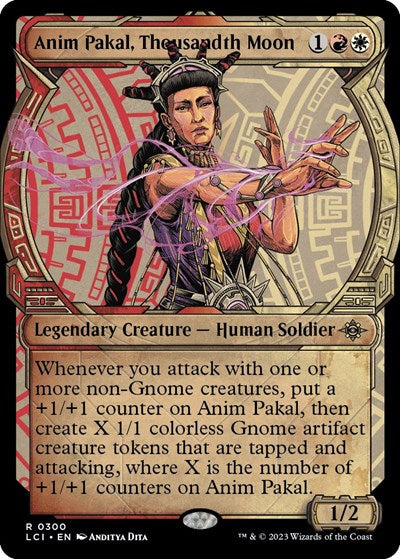 Anim Pakal, Thousandth Moon (Showcase) (The Lost Caverns of Ixalan) Near Mint
