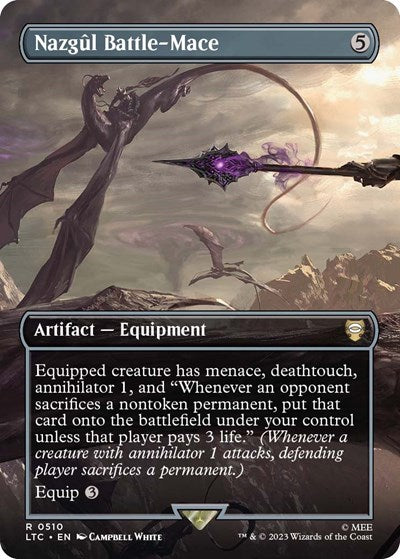 Nazgul Battle-Mace (Borderless) (Commander: The Lord of the Rings: Tales of Middle-earth) Near Mint