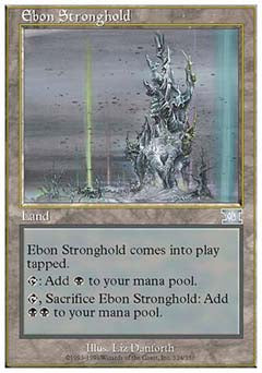Ebon Stronghold (Classic 6th Edition) Light Play