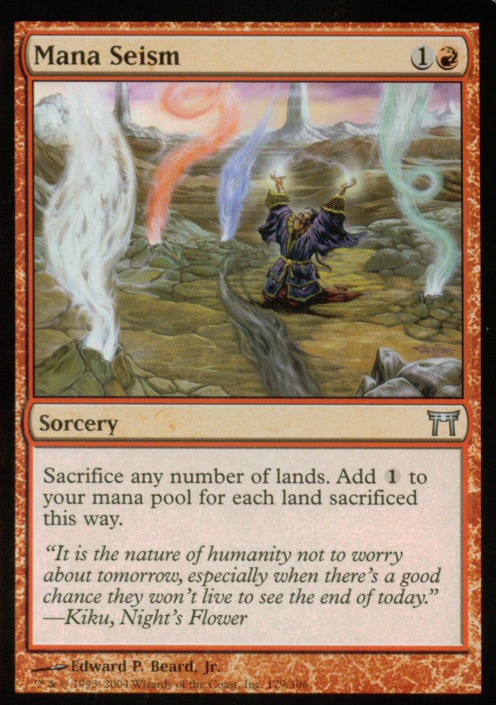 Mana Seism (Champions of Kamigawa) Near Mint Foil