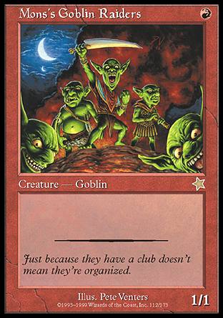 Mons's Goblin Raiders (Starter 1999) Light Play