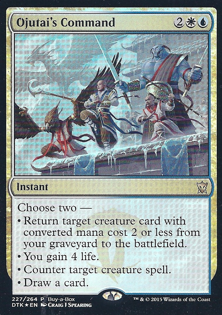 Ojutai s Command (BIBB) (Promotional Cards) Near Mint Foil