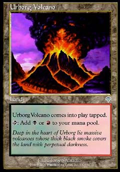 Urborg Volcano (Invasion) Light Play Foil