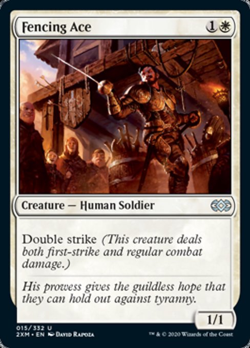 Fencing Ace (Double Masters) Near Mint Foil