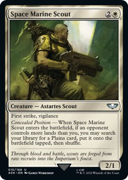 Space Marine Scout (Surge Foil) (Universes Beyond: Warhammer 40K) Near Mint