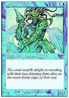 Coral Merfolk (7th Edition) Near Mint Foil