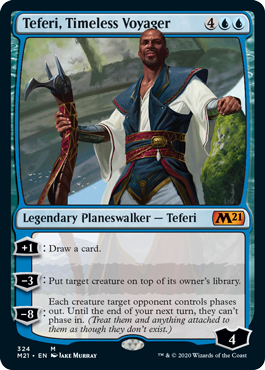 Teferi, Timeless Voyager (Magic 2021 Core Set) Near Mint Foil