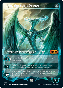 Ugin, the Spirit Dragon (285) (Showcase) (Magic 2021 Core Set) Near Mint