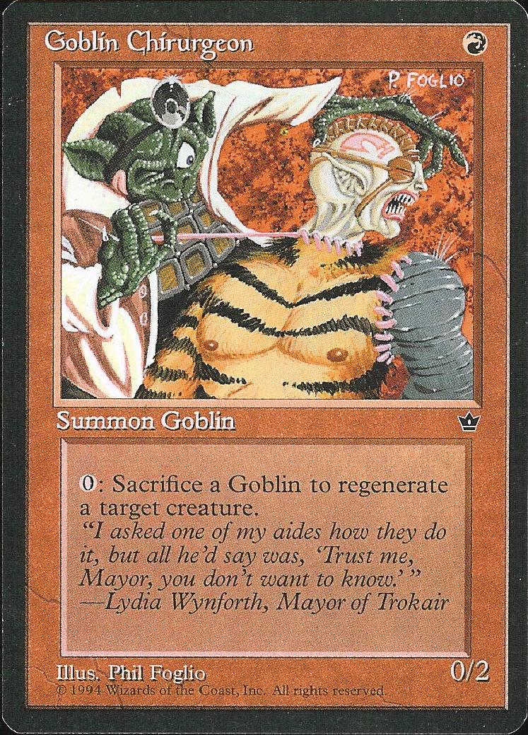 Goblin Chirurgeon (1) (Fallen Empires) Light Play