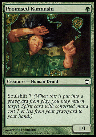Promised Kannushi (Saviors of Kamigawa) Near Mint Foil