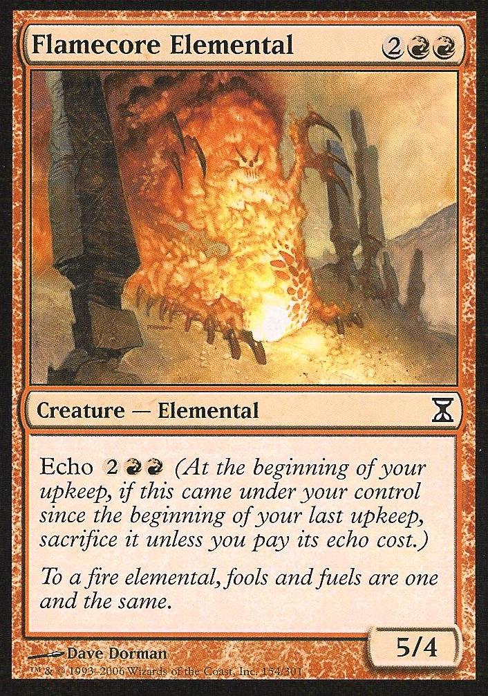 Flamecore Elemental (Time Spiral) Near Mint Russian